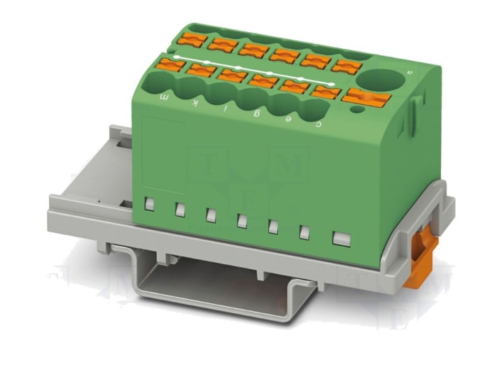 Conector pe șină 24A 690V push-in