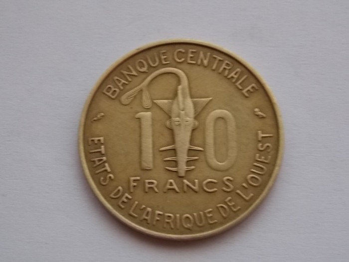 10 FRANCS 1971 STATELE AFRICANE DE VEST