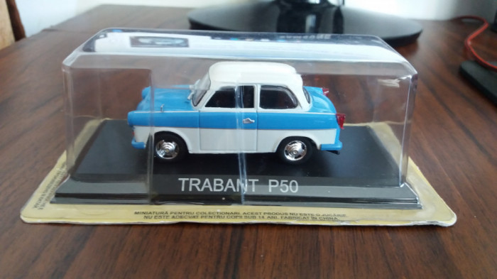 Macheta TRABANT P50 1958 - DeAgostini Masini de Legenda, 1/43, noua.