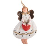 Cumpara ieftin Ornament brad Craciun Ingeras polirasina multicolora 4x1x7 cm