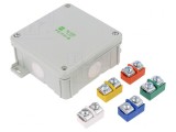 Carcasă de conexiuni 98x98x46mm pentru perete