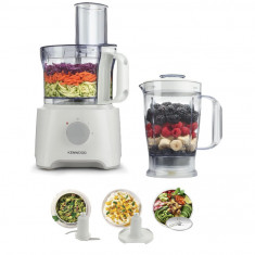 Robot de bucatarie Kenwood, bol de 2.1L si blender de 1.2L, 800 W, FDP301WH, alb - RESIGILAT