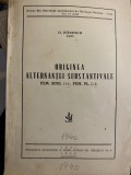 1940 Gh. Ivanescu, Originea alternantei substantivale fem. sing. a fem.pl. a