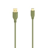 Cumpara ieftin Cablu USB-C Hama Flexi-Slim, USB 2.0, 480 Mbit / s, verde, 0,75 m