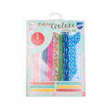 Set de materiale hainute pentru papusi Couture Blue Daisy, Dress Your Doll EduKinder World