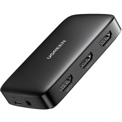 Switch Video UGREEN CM332, 3 x HDMI - HDMI, Negru foto