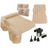Saltea gonflabila auto, 130x80 cm &ndash; pat pentru masina, cu 2 perne, pompa si accesorii Household NewTrend
