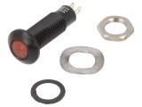 Lampă de control LED roșie 12-28V &Oslash;8.1mm