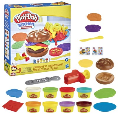PLAY DOH KITCHEN CREATIONS SET DE GATIT HAMBURGER foto