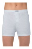 Boxeri din bumbac barbati, Diwari MBX 001 - Alb, XXL