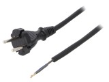 Cablu Alimentare 2x1mm2 5m Negru 16A