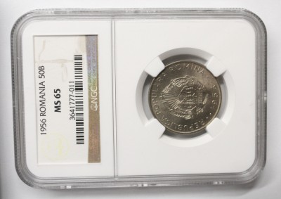 50 BANI 1956 MS65. foto