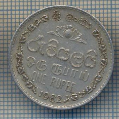 AX 504 MONEDA- SRI(SHRI) LANKA - ONE RUPEE -ANUL 1982 -STAREA CARE SE VEDE