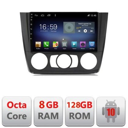Navigatie BMW Seria 1 E87 2007-2011 clima manuala F-bmw117-manual Octa Core cu Android Radio Bluetooth Internet GPS WI CarStore Technology
