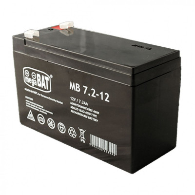 Acumulator baterie 12v 7A fara intretinere plumb-acid MB 7.2-12 VRLA MB7.2-12 SafetyGuard Surveillance foto