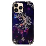 Husa compatibila cu Apple iPhone 15 Pro Max model Moon art, Silicon, TPU, Viceversa, Transparent, Carcasa
