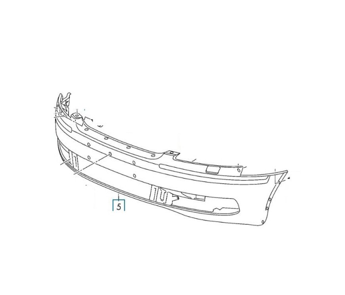 Bara fata VOLKSWAGEN PHAETON (3D2), 2011-03.2016,grunduit,