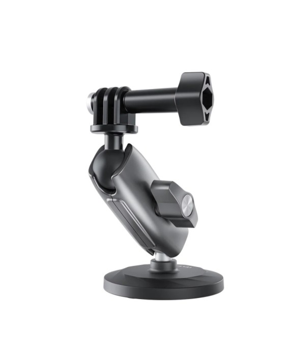 Ventuza magnetica, Telesin CMM-1, brat reglabil, compatibila GoPro Hero 13,12,11,10,9,8,7,6, Insta 360 X5, DJI Action 5 Pro