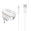 Incarcator si Cablu Date Lightning , DeTech, Incarcare Rapida, 5V, 3.1A, 2xUSB, compatibil telefoane mobile smart