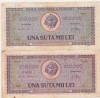 2 x Bancnota Romania 100000 Lei 1947, Varianta Culoare, Bancnote Romanesti