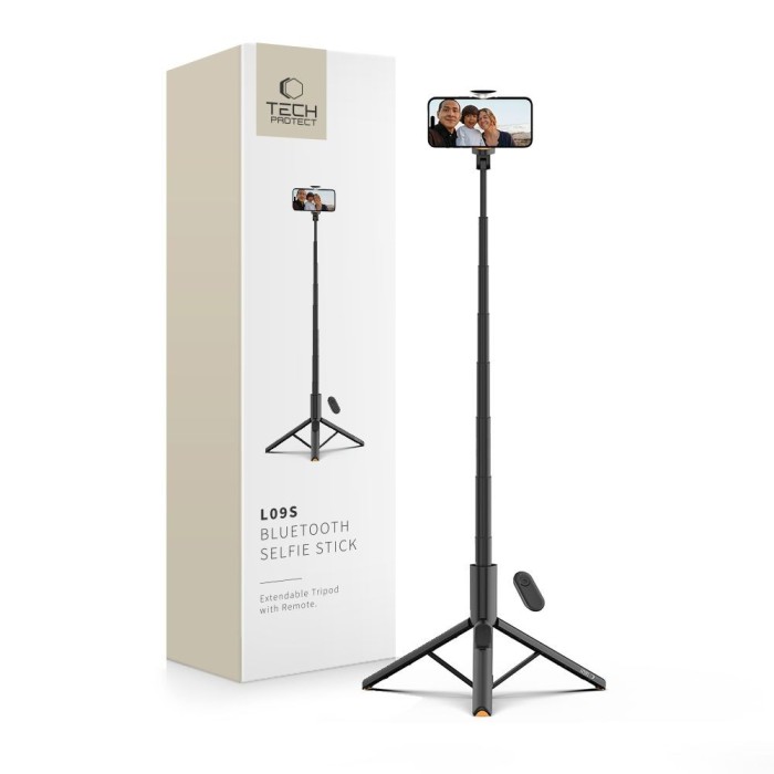 Selfie stick Tech-Protect L09s wireless cu trepied