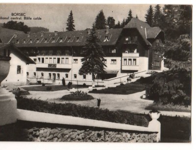 CPI B13862 CARTE POSTALA - BORSEC, PAVILIONUL CENTRAL. BAILE CALDE, RPR foto