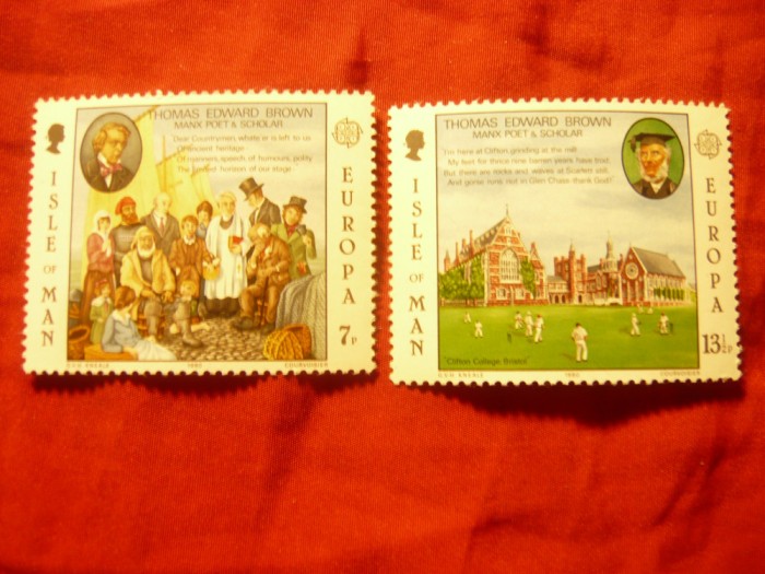 Serie Insula Man 1980 - Europa - Personalitati , 2 valori