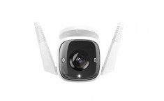 Camera Supraveghere TP-Link Tapo C310 Outdoor Security WiFi Camera 3MP 2.4GHz MicroDS Slot IP66 FFS Night Vision Alb foto