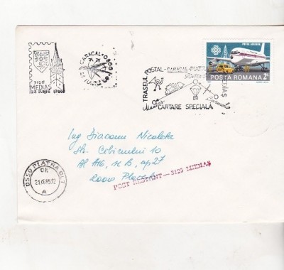 bnk fil Plic ocazional - Traseul postal Caracal Piatra Olt Medias foto