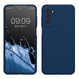 Husa kwmobile pentru Motorola Moto G52/Moto G82 5G, Silicon, Albastru, 58542.116, Carcasa