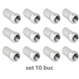 Set 10 mufe F 6.8mm cu garnitura RG6 WTY0451-10