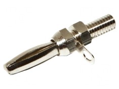 Mufă Banană 4mm Neizolată Nichelat 10 Buc.