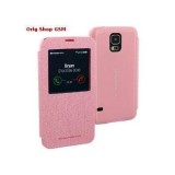 Husa Mercury window Samsung Galaxy S5 G900 Pink Blister, Cu clapeta, Piele Ecologica