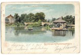 AD 1022 C. P. VECHE-GROSSER WEIHER MIT BOOTHAUS-LEPZIGER PALMENGARTEN 1901 IASSI, Necirculata, Polonia, Printata