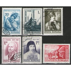 Romania 1974 - Aniversări, serie stampilata