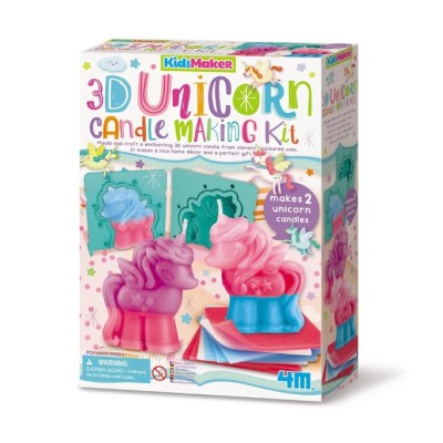 Kit creativ , Creeaza lumanari 3D cu unicorn KidzMaker foto