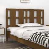 Tăblie de pat, maro miere, 140,5x4x100 cm, lemn masiv de pin, vidaXL