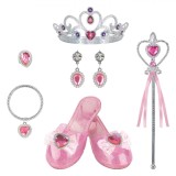 Set Accesorii Printesa, Pantofi Roz, 6 Piese, 3+ Ani, Oem