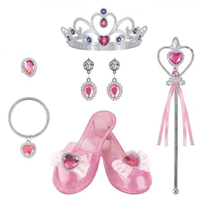 Set Accesorii Printesa, Pantofi Roz, 6 Piese, 3+ Ani foto