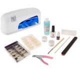 Cumpara ieftin Set mare Basic gel UV - sistem monofazic cu lampă albă cu 1 bec, INGINAILS