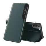 Husa Tip Carte Samsung Galaxy S21 FE Verde TCHEFD