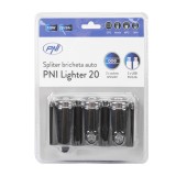 Spliter bricheta auto PNI Lighter 20 12V 24V 2 iesiri, 2 x USB, indicator LED