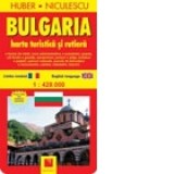 Bulgaria. Harta turistica si rutiera - Huber-Niculescu