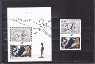 Romania 2008, LP 1808 a, Gopo &amp;quot;7 Arte&amp;quot;, SERIE + COLITA, MNH! foto