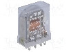 Releu electromagnetic, 12V DC, 10A, DPDT, serie R2M, RELPOL - R2M-2012-23-1012