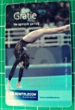 Cartela telefonica Romtelecom Credem &icirc;n aceleași valori Grație Cătălina Ponor 10 lei 100.000 unitați 8K39VP exp. 01.09.2008 Sponsor Olimpic Sportiv