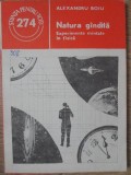Natura Gandita. Experimente Mintale in Fizica, Alexandru Boiu - Stiintifica 1987, Colectia Stiinta pt Toti, 110 pagini