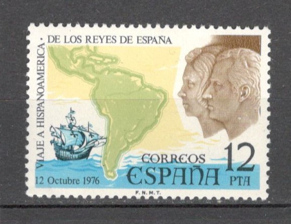 Spania.1974 Vizita perechii regale in America de Sud SS.215