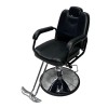 Scaun Frizerie Myriam Total Pro Beauty, Piele Ecologica, Inaltime Reglabila 42-55cm, Cadru Metalic Cromat, Confort &amp; Durabilitate