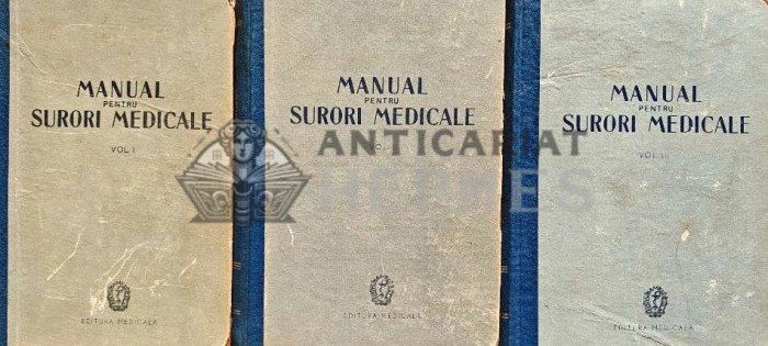 Manual pentru surori medicale (3 volume) - 1959 - Constantin Paunescu (F248)
